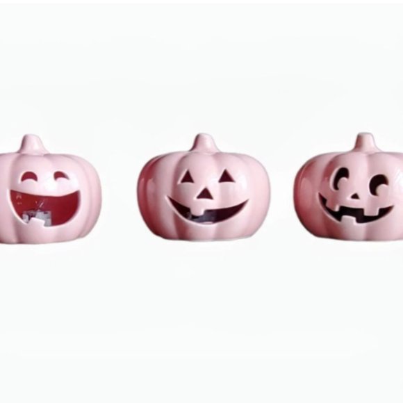 Other - CUTE & spooky pink Halloween light up Jack o lantern pumpkin decorations